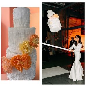 3’ Piñata Wedding Cake 🍰🪅 | Handmade Custom Design